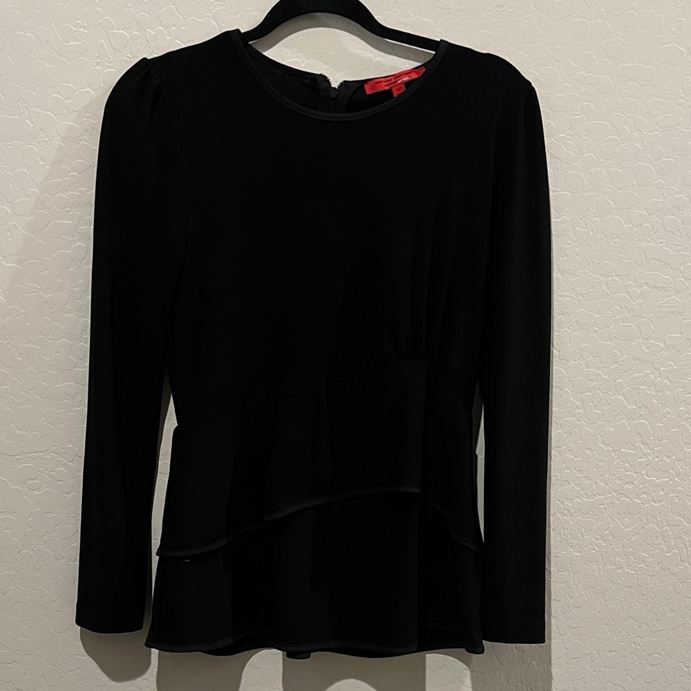 Narciso Rodriguez Black long sleeve top size Small